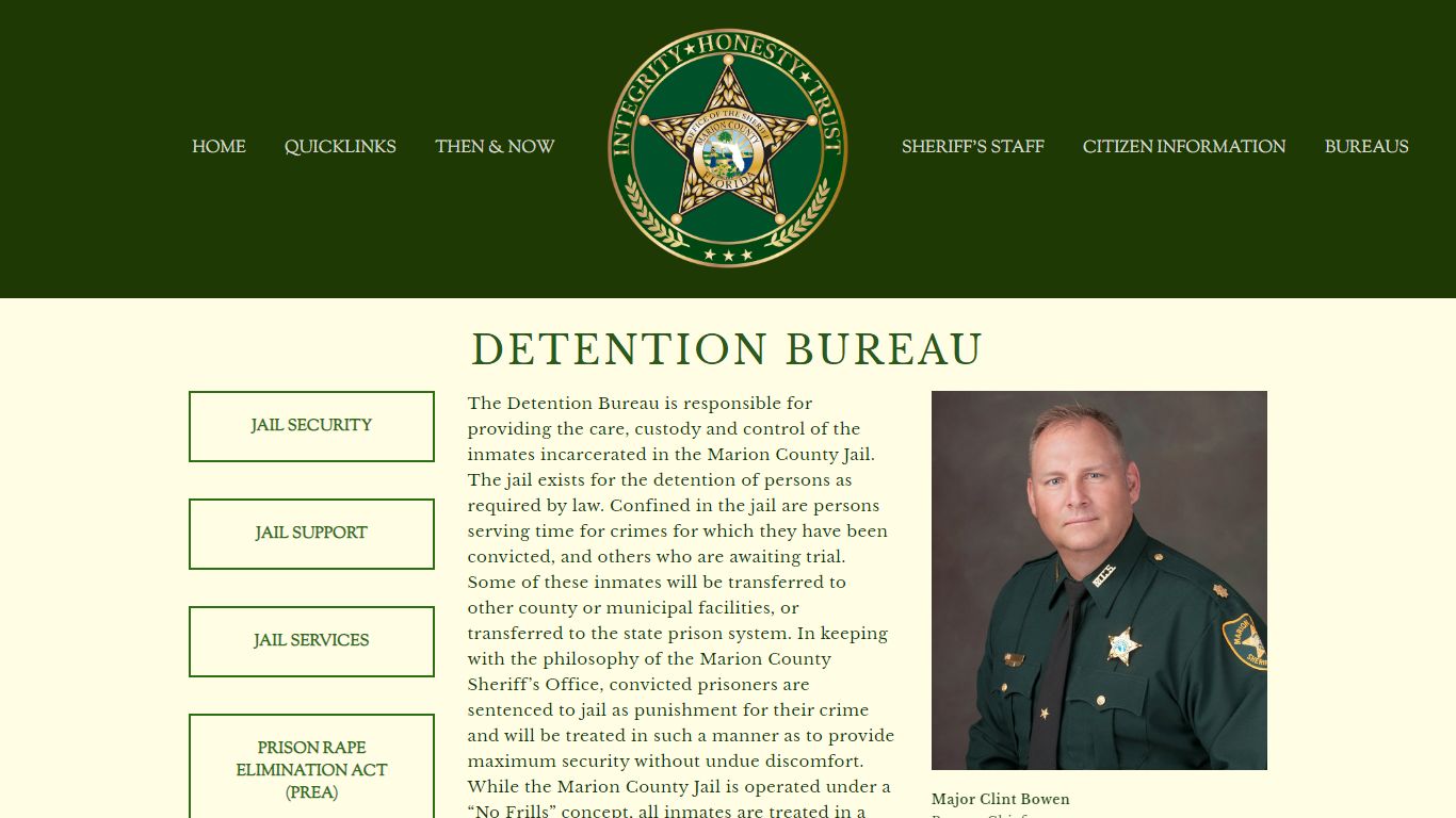 DETENTION BUREAU — Marion County Sheriff's Office